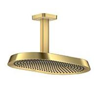 Douche de tête Hansgrohe Axor ShowerSphere 39758990 370 x 220 mm, 2 jets, 8 l/min, fixation au plafond, finition or poli