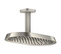 Douche de tête Hansgrohe Axor ShowerSphere 39760800 370 x 220 mm, 1 jet, 12 l/min, fixation au plafond, finition inox