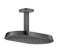 Douche de tête Hansgrohe Axor ShowerSphere 39761330 370 x 220 mm, 1 jet, 8 l/min, raccordement plafond, chrome noir poli