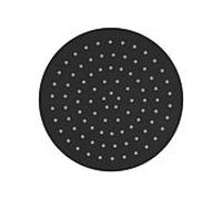 Herzbach Douche de tête Deep Black 23.600250. 2000 .12 250 mm, noir mat, pour montage mural