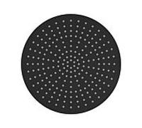 Herzbach Douche de tête Deep Black 23.600300. 2000 .12 300 mm, noir mat, pour montage mural