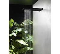 Douche de tête Herzbach Deep Black 23.661600.2.12 noir mat, 537x165mm, pour montage mural