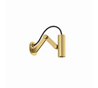 Douche de tête Kludi ASANA Tubeflex Mini 69210N0-00, montage mural réglable, finition PVD or brossé