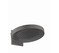 Douche de tête Rainfinity 360 1 jet avec raccordement mural, 26230340, Couleur: Chrome noir brossé