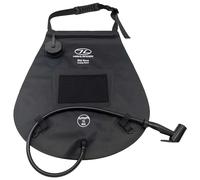 Douche de voyage Wild Rinse Camping Solar 15 L Highlander Outdoor - Black