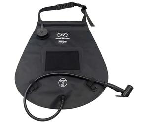 Douche de voyage Wild Rinse Camping Solar 15 L Highlander Outdoor - Black