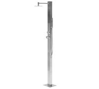 Douche d'Extérieur Moderne avec Douchette Acier Inoxydable Argenté Olzai