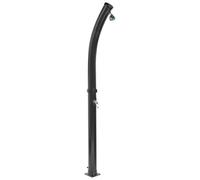 Douche d'Extérieur Moderne Solaire en Acier Inoxydable Fonction Pluie Noir