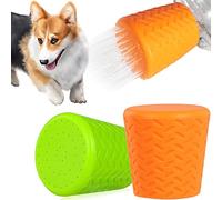 Douche D'extérieur pour Chiens Pommeau de Douche Silicone Pour Chien Portable Lot de 2 Douche pour Animaux Accessoire de Voyage pour le Nettoyage des Pattes de Chien,Sable Boue Saleté Retirer