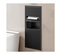 Douche en acier inoxydable - Alcôve imperméable pour shampooing, articles de toilette et papier toilette - Étagères de rangement polyvalentes pour la maison, la salle de bain, la cuisine, la chambre à