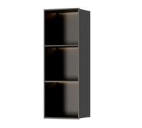 Douche en acier inoxydable avec armoire à pharmacie intégrée et applique murale LED, idéale pour le rangement de la salle de bain, étagère de douche, design peu encombrant