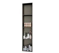 Douche en acier inoxydable avec étagères, solution de rangement moderne pour salle de bain, étagère murale intégrée pour salons, cuisines et espaces publics (couleur : gris)