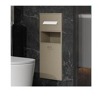 Douche en acier inoxydable - Étagère encastrée imperméable pour articles de toilette, shampooing et papier toilette - Salle de bain moderne - Idéal pour les pièces humides et les alcôves (couleur