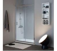 DOUCHE EN NICHE AVEC PORTE COULISSANTE 100 CM CRISTAL 6 MM NEW GIADA