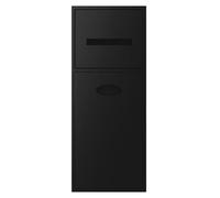 Douche étanche en acier inoxydable - Support mural flexible pour salle de bain, papier toilette et shampooing, étagères en alcôve noire (52 x 20 x 13,5 cm)