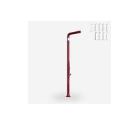 Douche extÃ rieure de jardin avec mÃ langeur Funny Yang T225, Couleur: Rouge