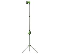 Douche Extérieure avec trépied 1,90m - Douche de Camping Portable Pommeau pivotant, Raccord Tuyau Arrosage Ø16 mm IRIS GARDEN