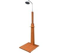 Douche Extérieure Bois d'Eucalyptus et Acier Douche de Jardin Piscine vidaXL