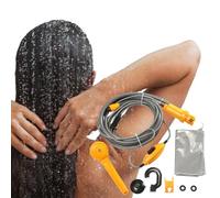 Douche extérieure Camping,Pompe de Douche de Camp extérieure électrique 12 V - Kit de Sac à Eau pour Voyage Lavage de Voiture randonnée à Fleurs arrosage, Accessoires de Camping