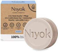 Douche Fixe 2 En 1 + Soin « Sensitiv » (80 G) - Savon De Douche Doux Et Naturel - Gel Douche Ferme Pour Les Peaux Sensibles - Savon Végétalien Pour Le Corps Et Les Mains - Sans Plastique Et