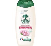 Douche fleurie et respectueuse de la peau avec L'ARBRE VERT BIEN - ETRE, crème douche parfum fleurs de cerisier, flacon de 260mL - Lot de 3