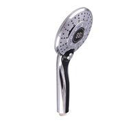 Douche haute pression créative pour tête de douche à économie d'eau à main grand panneau douche avec lampe LED et température D