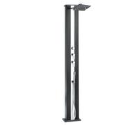 Douche hybride Dada Straight anthracite/ inox avec rince pieds