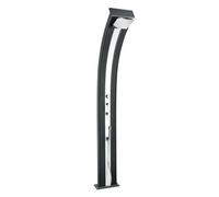 Douche Hybride Dada Curve 40L - 228 cm - Socle : 32.4x14cm - Anthracite / Alu brossé