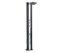 Douche hybride Dada Straight anthracite/ inox avec rince pieds
