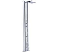 Douche Hybride Extérieure Dada Straight 32.4x14x228cm 40L - Raccords Eau Chaude/Froide - Douchette Amovible - Anti-calcaire Couleur Unique G