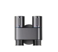 Douche hygiénique for salle de bain, toilettes, bidet, pommeau, double sortie, vanne d'angle, accessoires, siège(WHITE)