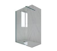 DOUCHE ITALIENNE WALK IN 120 EN PVC VERT NIGHT WATCH VERRE KOLORS