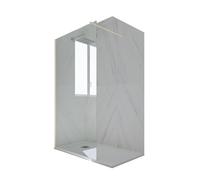 DOUCHE ITALIENNE WALK-IN EN PVC CHAMPAGNE KOLORS