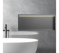 Douche LED, nizer mural encastré, étagère de rangement étanche pour salle de bain, grande capacité pour économiser de l'espace et décoration d'intérieur moderne