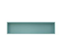 Douche lumineuse étanche avec étagère en acier, montage mural, horizontal et vertical, pas besoin de carrelage (120 x 30 x 12,5 cm) - Solution de rangement idéale pour salle de bain