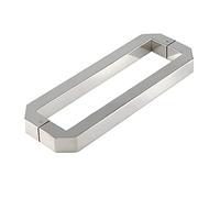 Douche Moderne Finition complète Acier Inoxydable Poussez Tirez la poignée de Porte en Verre au Trou 450 mm