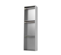 Douche murale encastrée en acier inoxydable pour salle de bain, pas besoin de carrelage, multicolore gris clair, 900 x 280 x 125 mm - Design moderne pour une installation facile et un gain de place