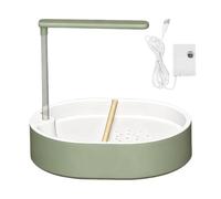 Douche Oiseaux Pompe USB Silencieux Anti-éclaboussures | Baignoire automatique pour pinson, inséparable, conure, canari, cacatoès, cacatoès, jardin, balcon, terrasse, terrasse