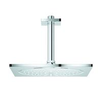 Douche Plafond Grohe Rainshower Aqua avec bras de douche, carrée WaterSaving 254mm Chromé 26861000