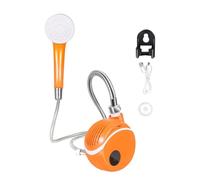 Douche portable de camping - Pompe de pulvérisation rechargeable, appareil à eau portable | Unité de charge USB à piles, système de tuyau léger et compact pour voyage, voiture, lavage des animaux