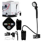 Douche Portable | Douche Extérieure Rechargeable avec Affichage LED,3 Modes De Pulvérisation, Pompe Étanche Extérieure Pour Randonnée Plage Voyage Et Bain Pour Animaux