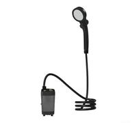 Douche Portable Électrique avec Écran Digital pour Camping | Deux modes spray, puissant ou économe, pression d'eau ajustable, économie d'énergie, besoins variés(Gray)