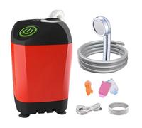 Douche portable pour le camping | Sac de pompe de douche de camping avec tête, pommeau de douche amovible avec fonctionnalité polyvalente pour les voyages, le nettoyage des animaux de compagnie, la