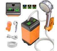 Douche Portable - PRUMYA - Pompe de Douche Électrique - Affichage Intelligent - 7800mAh - 3 Vitesses