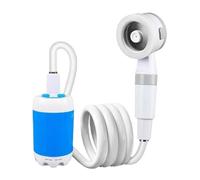 Douche portative, douche électrique portable 5000 mAh, batterie intégrée, longue durée de vie, 2 modes de pulvérisation, douche, lavage, équipement extérieur, camping, randonnée
