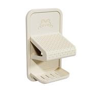 Douche Reste - Étape de tabourets de rasage pour carreaux de salle de bain, support mural sans licenciement avec plateau, design de l'économie d'espace pour le marbre, le camping-car, le verre, la mai