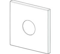 douche rosace Hansa 150 x 150 mm 59914312 59914312