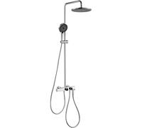 Douche Salle de bain cachée Salle de bain dorée Nappe murale LED Douche de bain Or Pommeau de douche en chute de pluie et ensembles de douchette à main, une couleur-12 pouces