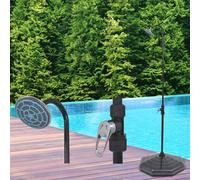 Douche Solaire 20 L Aluminium HDPE Douche de Jardin Douche d'Extérieur vidaXL