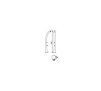 Formidra Douche solaire Cobra 32L – avec rince-pieds, Polyéthylène HD – Anthracite
